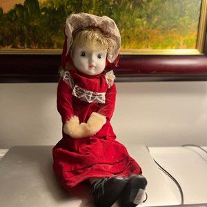 Schmid 1980s porcelain vintage doll